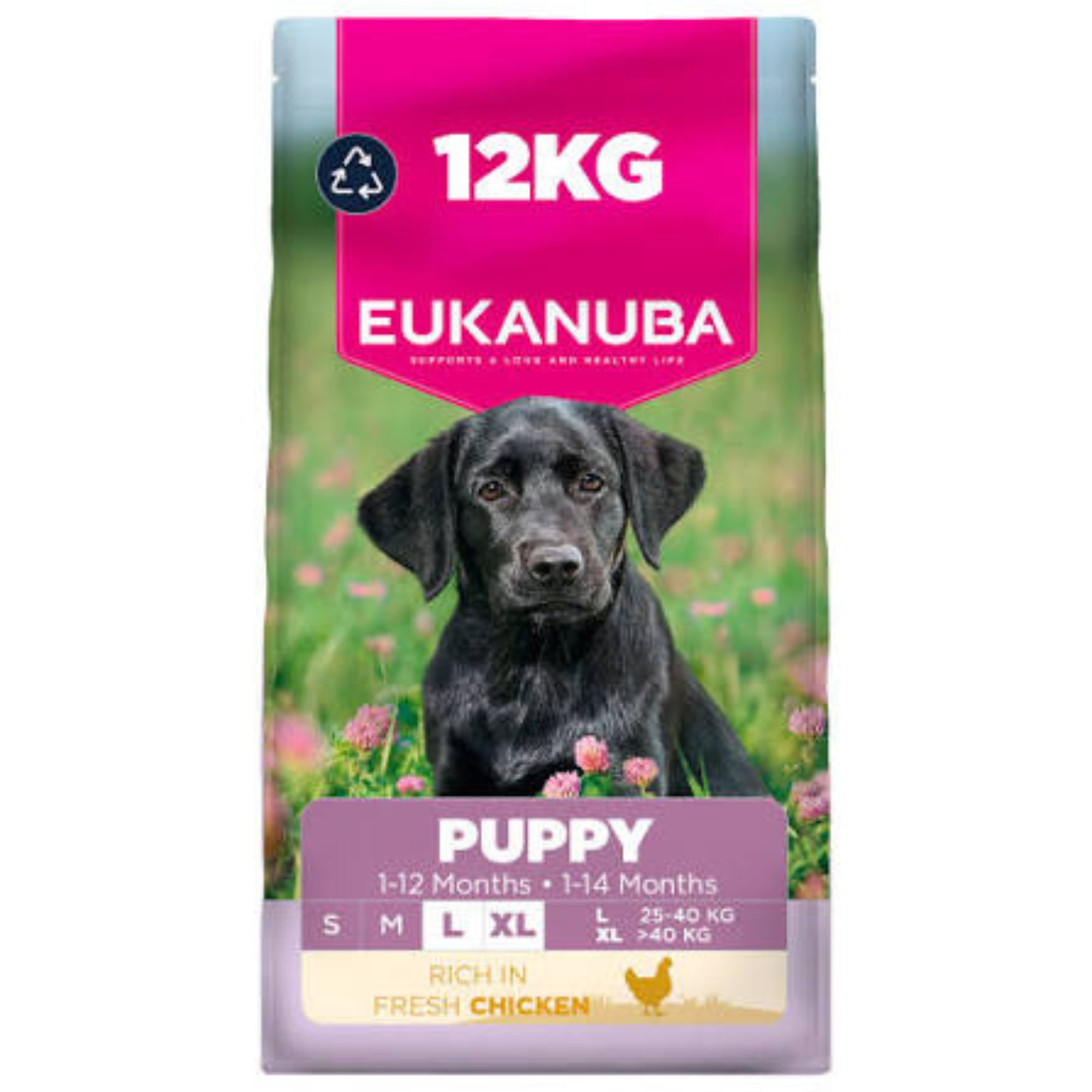 Eukanuba Puppy Large Breed Dry Dog Food - Rich in Fresh Chicken